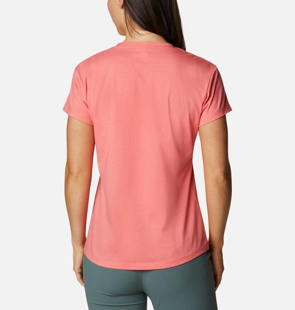 Columbia Sun Trek T-Shirt Orange For Women's NZ43506 New Zealand